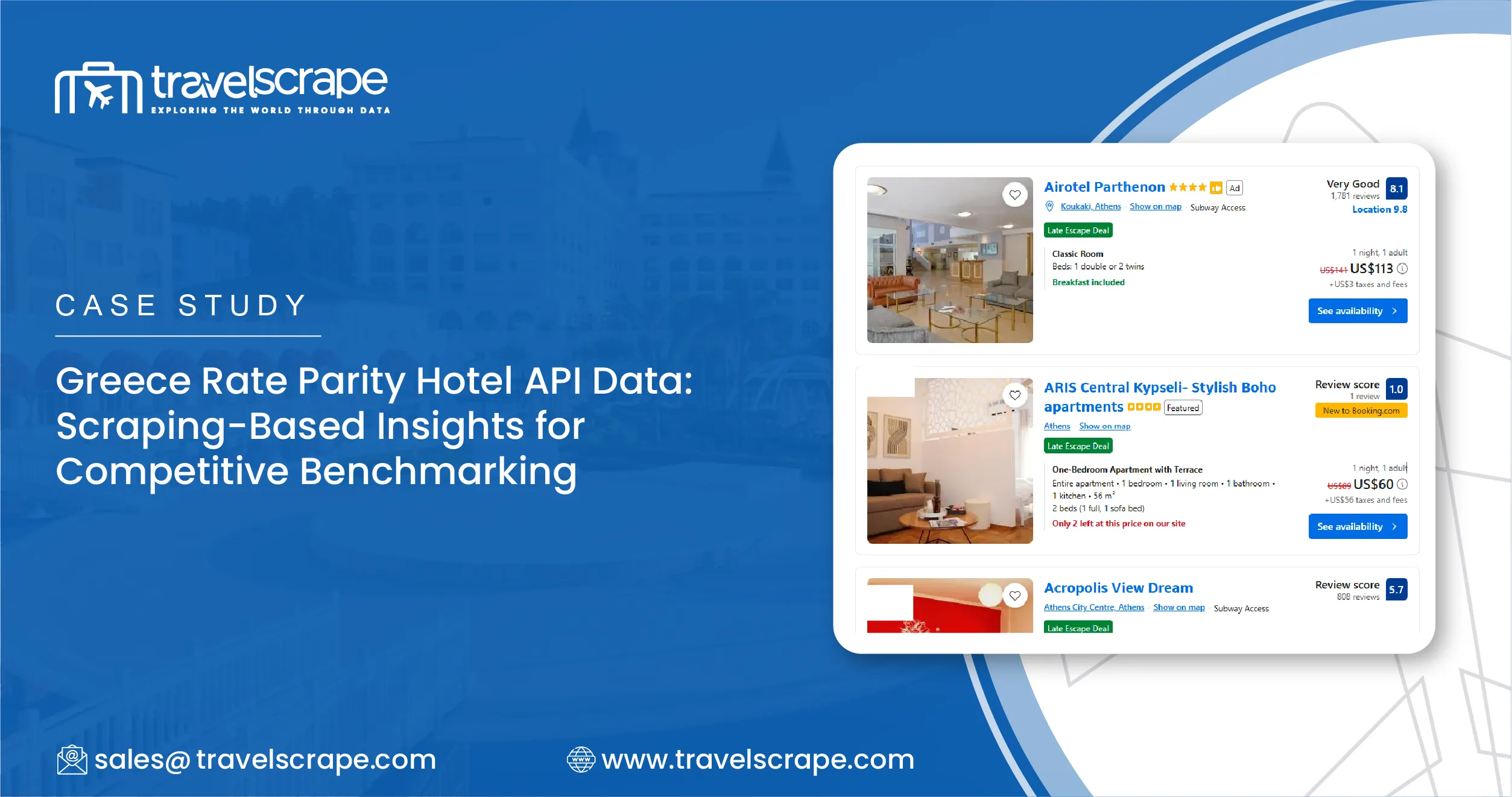 Greece Rate Parity Hotel API Data Scraping-Based Insights